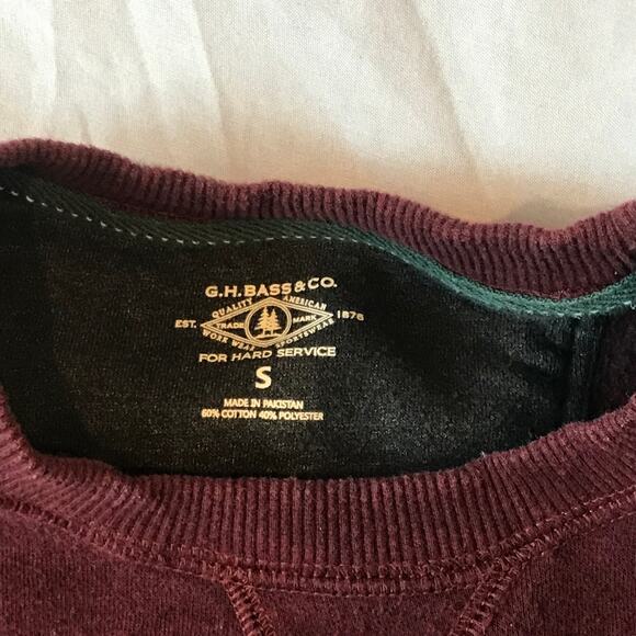 G.H. Bass & Co. Burgundy Sweatshirt - Picture 2 of 3